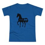 Camiseta mujer punto liso - Azul royal intenso - Camiseta unisex Cavall Alegre Sant Joan «Ara va de bo» Camiseta mujer punto liso - Azul royal intenso - Camiseta unisex Cavall Alegre Sant Joan «Ara va de bo»