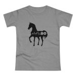 Camiseta mujer punto liso - Gris deportivo jaspeado - Camiseta unisex Cavall Alegre Sant Joan «Ara va de bo» Camiseta mujer punto liso - Gris deportivo jaspeado - Camiseta unisex Cavall Alegre Sant Joan «Ara va de bo»