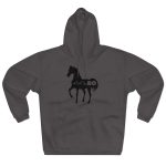 Sudadera con capucha cerrada - Antracita - Camiseta unisex Cavall Alegre Sant Joan «Ara va de bo»