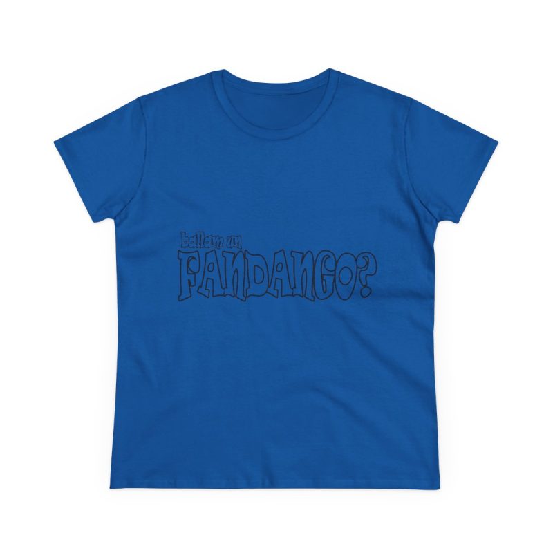 Camiseta mujer algodon medio - Azul royal - Ballam un FANDANGO?