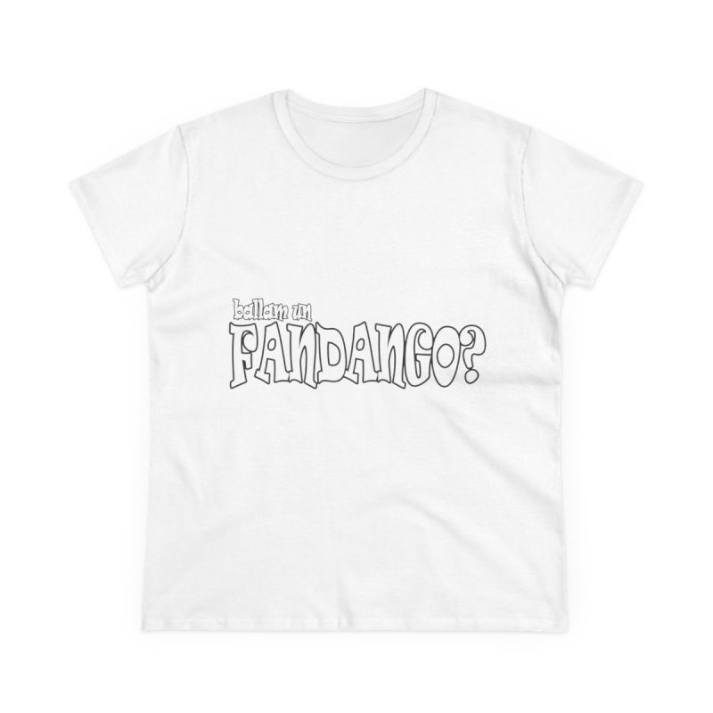 Camiseta mujer algodon medio - Blanco - Ballam un FANDANGO?