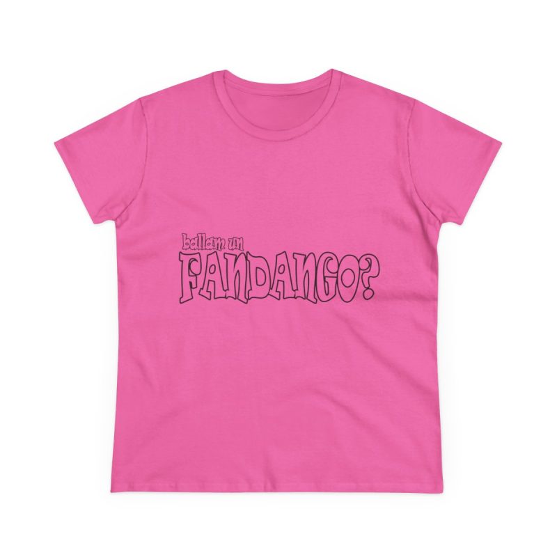 Camiseta mujer algodon medio - Rosa azalea - Ballam un FANDANGO?