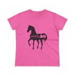 Camiseta mujer algodon medio - Rosa azalea - Camiseta unisex Cavall Alegre Sant Joan «Ara va de bo» Camiseta mujer algodon medio - Rosa azalea - Camiseta unisex Cavall Alegre Sant Joan «Ara va de bo»