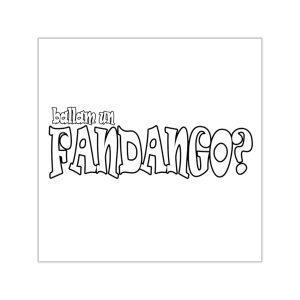 Pegatinas de vinilo cuadradas - Ballam un FANDANGO?