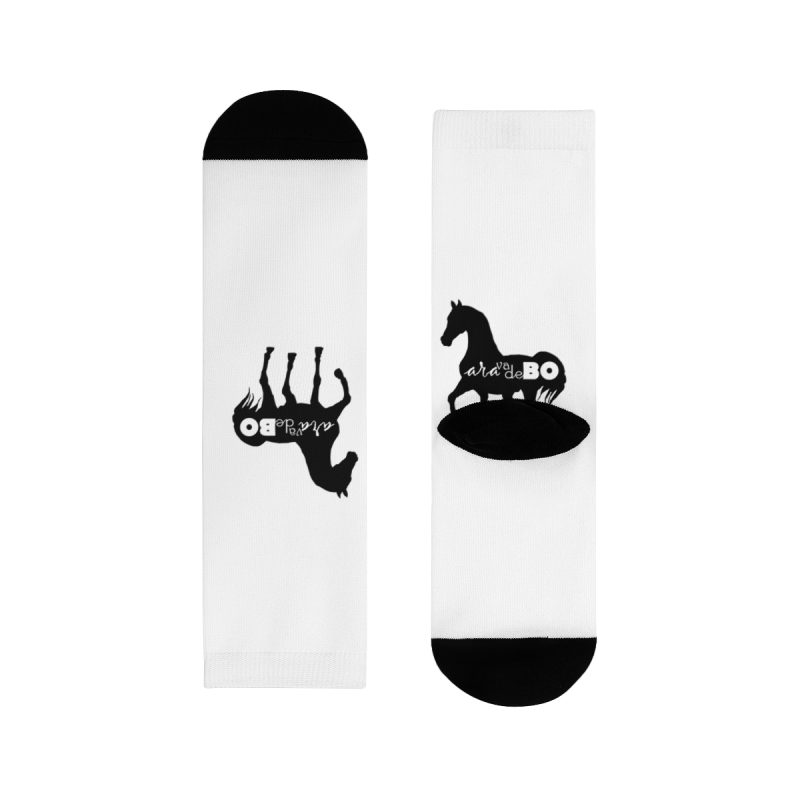Calcetines - Camiseta unisex Cavall Alegre Sant Joan «Ara va de bo» Calcetines - Camiseta unisex Cavall Alegre Sant Joan «Ara va de bo»