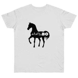 Camiseta punto liso - Blanco - Camiseta unisex Cavall Alegre Sant Joan «Ara va de bo»