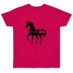 Camiseta punto liso - Fucsia - Camiseta unisex Cavall Alegre Sant Joan «Ara va de bo»