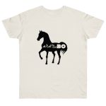 Camiseta punto liso - Natural - Camiseta unisex Cavall Alegre Sant Joan «Ara va de bo»