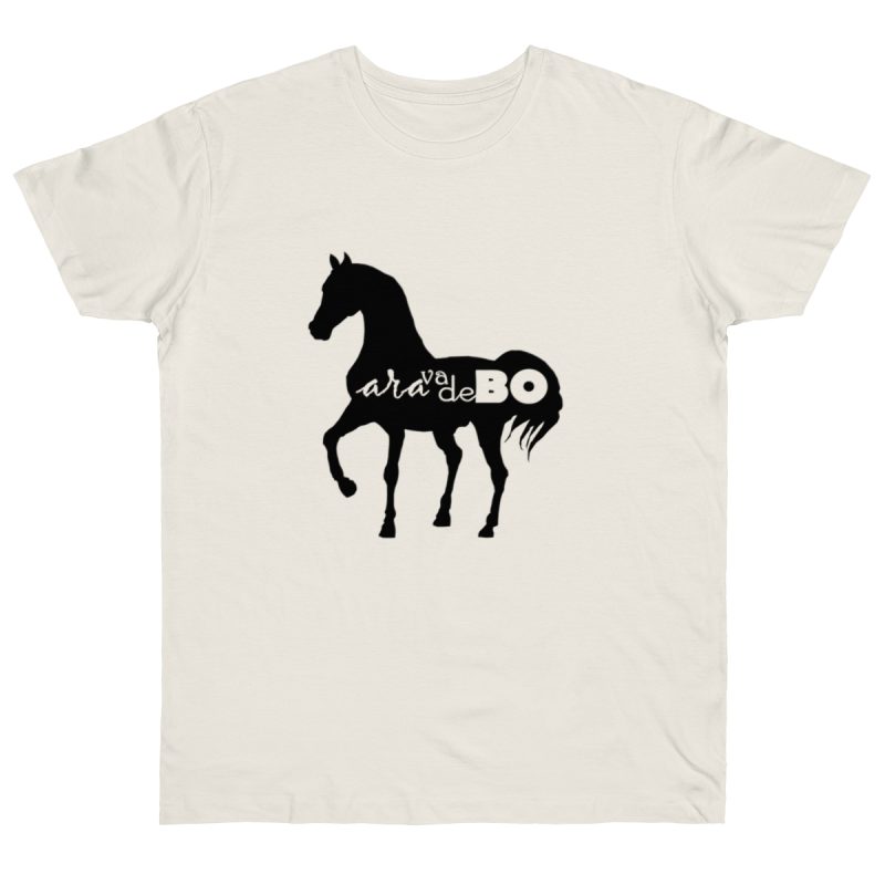 Camiseta punto liso - Natural - Camiseta unisex Cavall Alegre Sant Joan «Ara va de bo»