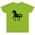Camiseta punto liso - Verde orquidea - Camiseta unisex Cavall Alegre Sant Joan «Ara va de bo»