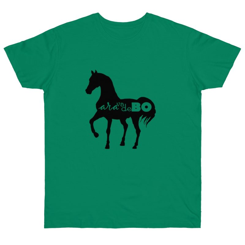 Camiseta punto liso - Verde Kelly - Camiseta unisex Cavall Alegre Sant Joan «Ara va de bo»