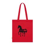 Bolsa de algodon organico - Rojo clasico - Camiseta unisex Cavall Alegre Sant Joan «Ara va de bo»