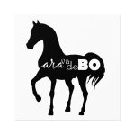 Pegatinas laminadas cuadradas - Camiseta unisex Cavall Alegre Sant Joan «Ara va de bo»