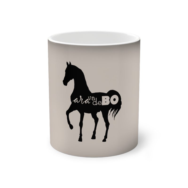 Taza magica que cambia de color - Negro - Camiseta unisex Cavall Alegre Sant Joan «Ara va de bo» Taza magica que cambia de color - Negro - Camiseta unisex Cavall Alegre Sant Joan «Ara va de bo»