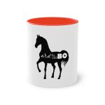Taza bicolor - Rojo - Camiseta unisex Cavall Alegre Sant Joan «Ara va de bo» Taza bicolor - Rojo - Camiseta unisex Cavall Alegre Sant Joan «Ara va de bo»