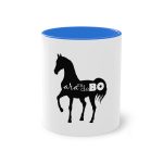 Taza bicolor - Azul Cambridge - Camiseta unisex Cavall Alegre Sant Joan «Ara va de bo» Taza bicolor - Azul Cambridge - Camiseta unisex Cavall Alegre Sant Joan «Ara va de bo»