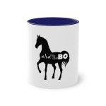 Taza bicolor - Azul oscuro - Camiseta unisex Cavall Alegre Sant Joan «Ara va de bo» Taza bicolor - Azul oscuro - Camiseta unisex Cavall Alegre Sant Joan «Ara va de bo»