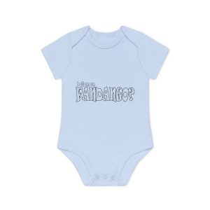 Body bebe manga corta organico - Azul empolvado - Ballam un FANDANGO?