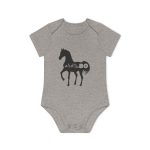Body bebe manga corta organico - Gris jaspeado melange - Camiseta unisex Cavall Alegre Sant Joan «Ara va de bo» Body bebe manga corta organico - Gris jaspeado melange - Camiseta unisex Cavall Alegre Sant Joan «Ara va de bo»