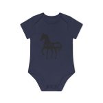 Body bebe manga corta organico - Azul marino nautico - Camiseta unisex Cavall Alegre Sant Joan «Ara va de bo» Body bebe manga corta organico - Azul marino nautico - Camiseta unisex Cavall Alegre Sant Joan «Ara va de bo»