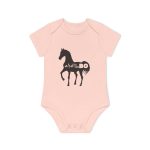 Body bebe manga corta organico - Rosa empolvado - Camiseta unisex Cavall Alegre Sant Joan «Ara va de bo» Body bebe manga corta organico - Rosa empolvado - Camiseta unisex Cavall Alegre Sant Joan «Ara va de bo»