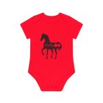Body bebe manga corta organico - Rojo - Camiseta unisex Cavall Alegre Sant Joan «Ara va de bo» Body bebe manga corta organico - Rojo - Camiseta unisex Cavall Alegre Sant Joan «Ara va de bo»