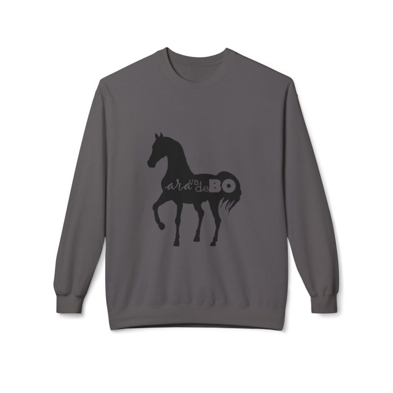Sudadera Softstyle cuello redondo - Gris marengo - Camiseta unisex Cavall Alegre Sant Joan «Ara va de bo» Sudadera Softstyle cuello redondo - Gris marengo - Camiseta unisex Cavall Alegre Sant Joan «Ara va de bo»