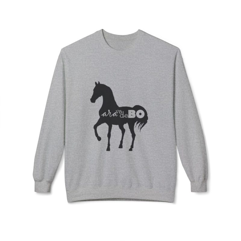 Sudadera Softstyle cuello redondo - Gris deportivo - Camiseta unisex Cavall Alegre Sant Joan «Ara va de bo»