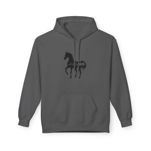Sudadera Softstyle con capucha - Gris marengo - Camiseta unisex Cavall Alegre Sant Joan «Ara va de bo»