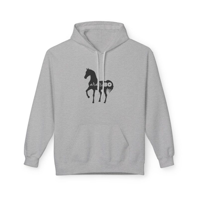 Sudadera Softstyle con capucha - Gris deportivo - Camiseta unisex Cavall Alegre Sant Joan «Ara va de bo»