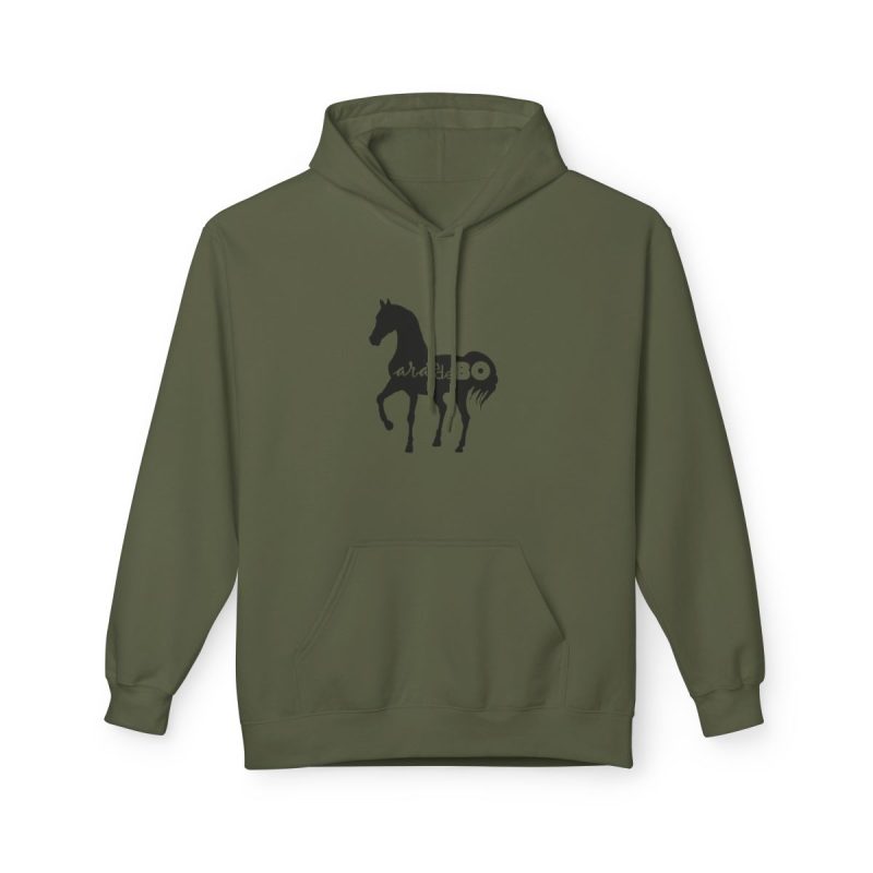 Sudadera Softstyle con capucha - Verde militar - Camiseta unisex Cavall Alegre Sant Joan «Ara va de bo»