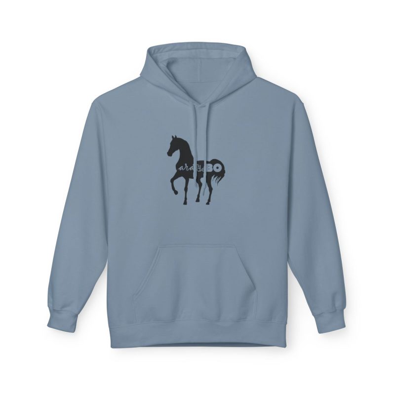 Sudadera Softstyle con capucha - Azul piedra - Camiseta unisex Cavall Alegre Sant Joan «Ara va de bo»