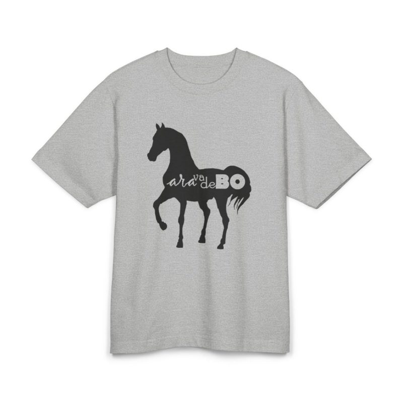 Camiseta Freestyler tacto seco - Gris jaspeado claro - Camiseta unisex Cavall Alegre Sant Joan «Ara va de bo»