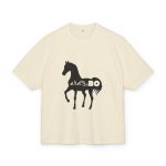 Camiseta box ultra gruesa - Arena - Camiseta unisex Cavall Alegre Sant Joan «Ara va de bo»