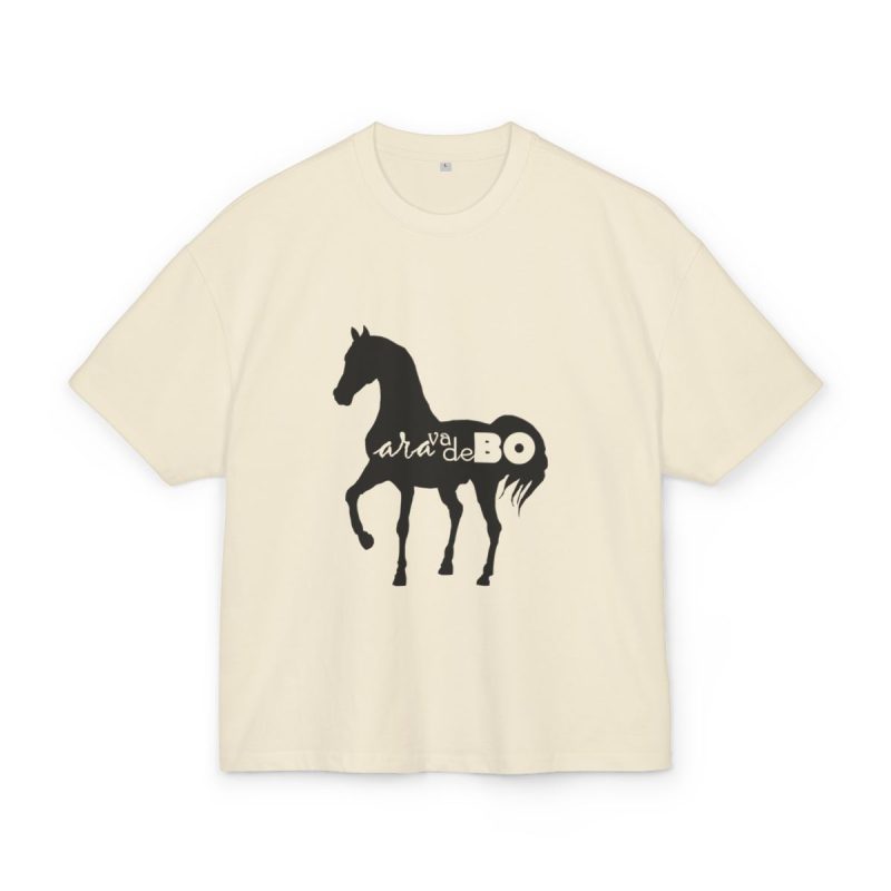Camiseta box ultra gruesa - Arena - Camiseta unisex Cavall Alegre Sant Joan «Ara va de bo»