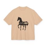 Camiseta box ultra gruesa - Beis - Camiseta unisex Cavall Alegre Sant Joan «Ara va de bo»