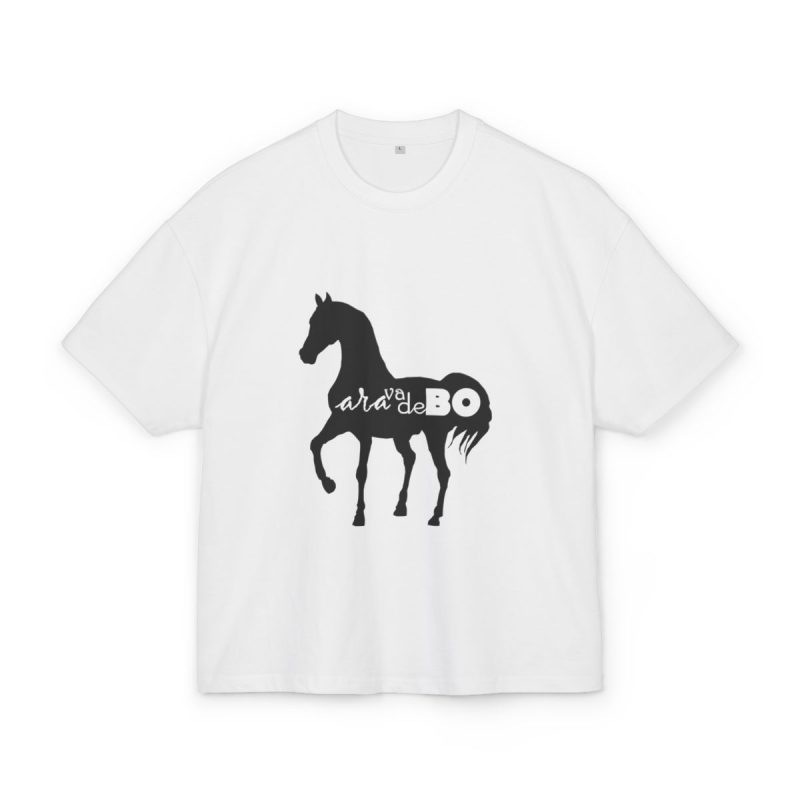 Camiseta box ultra gruesa - Blanco - Camiseta unisex Cavall Alegre Sant Joan «Ara va de bo»