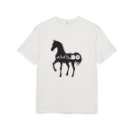 Camiseta oversize gruesa - Blanco puro - Camiseta unisex Cavall Alegre Sant Joan «Ara va de bo»