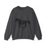 Sudadera cuello redondo - Gris oscuro jaspeado - Cavall de Sant Joan