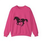 Sudadera cuello redondo - Fucsia intenso - Cavall de Sant Joan
