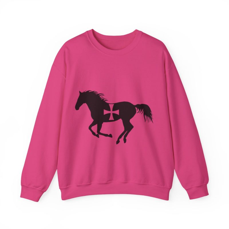 Sudadera cuello redondo - Fucsia intenso - Cavall de Sant Joan