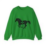 Sudadera cuello redondo - Verde irlandes - Cavall de Sant Joan