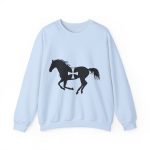 Sudadera cuello redondo - Azul claro - Cavall de Sant Joan