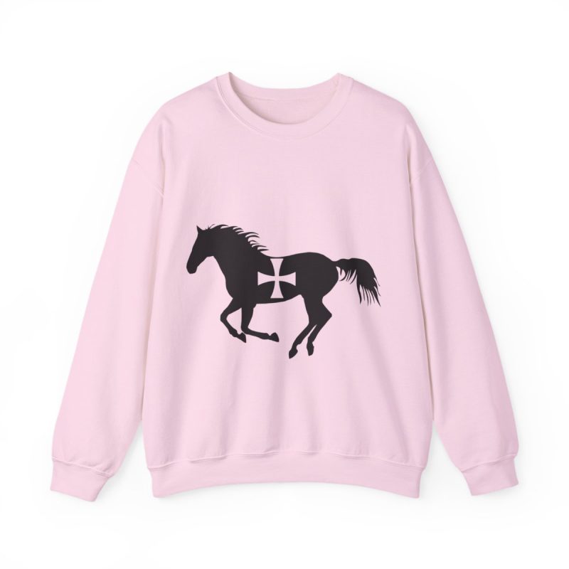 Sudadera cuello redondo - Rosa claro - Cavall de Sant Joan
