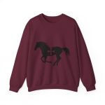 Sudadera cuello redondo - Granate - Cavall de Sant Joan