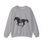 Sudadera cuello redondo - Gris deportivo - Cavall de Sant Joan