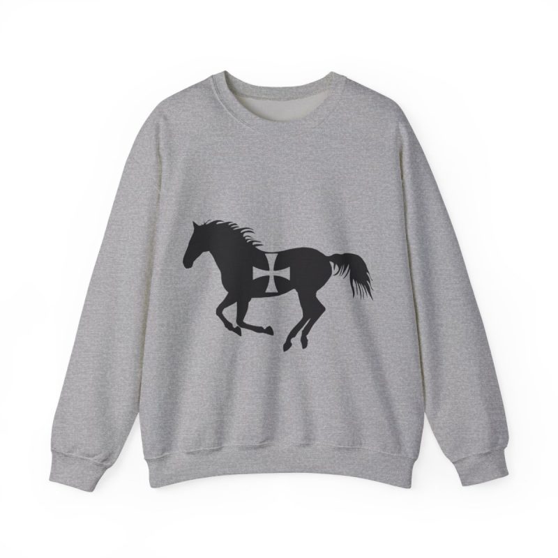 Sudadera cuello redondo - Gris deportivo - Cavall de Sant Joan