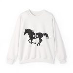 Sudadera cuello redondo - Blanco - Cavall de Sant Joan