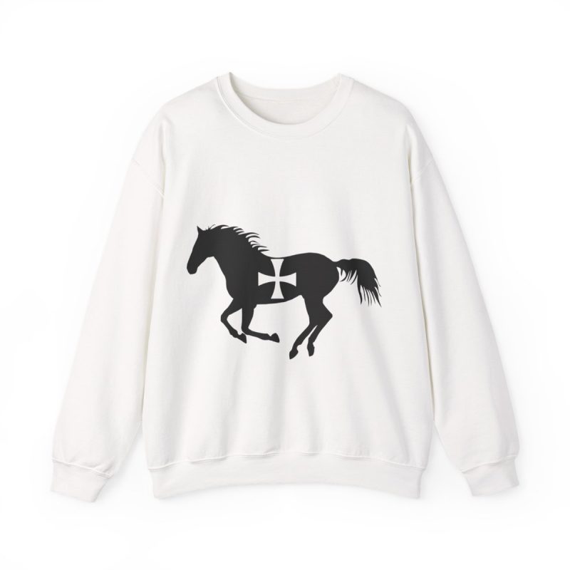 Sudadera cuello redondo - Blanco - Cavall de Sant Joan