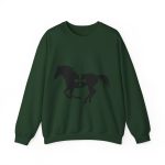 Sudadera cuello redondo - Verde bosque - Cavall de Sant Joan